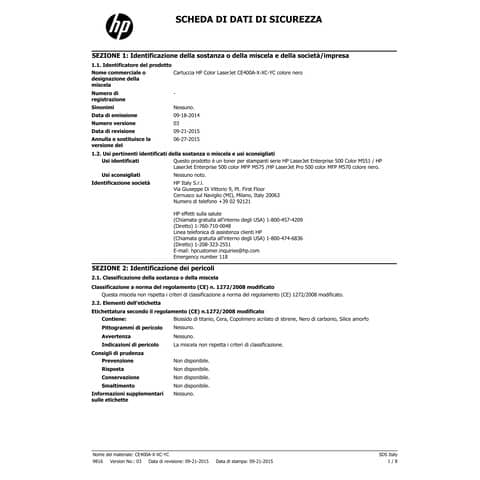 Toner alta capacità 507X HP nero  CE400X